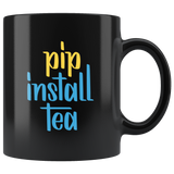 "pip install tea" Python Mug (Black)