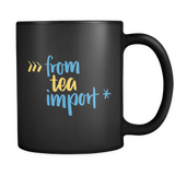 "from tea import *" Python Mug (Black)