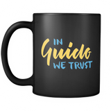 "In Guido We Trust" Python Mug (Black)
