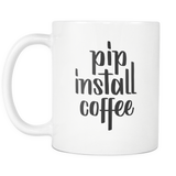 "pip install coffee" Python Mug