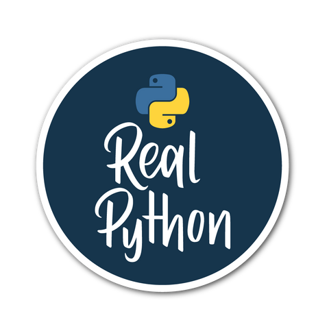 "Real Python" Sticker