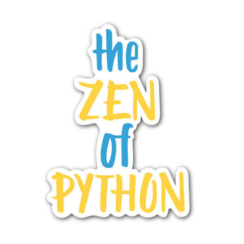 "The Zen of Python" Sticker