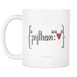 "Python Heart Dictionary" Mug