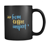 "from coffee import *" Python Mug (Black)