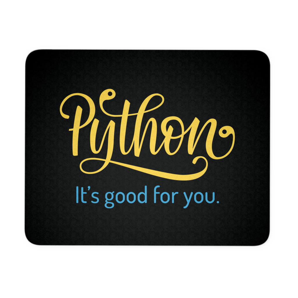 python-it-s-good-for-you-mouse-pad-black