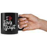 "I Love JavaScript" Mug (Black)