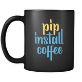 "pip install coffee" Python Mug (Black)