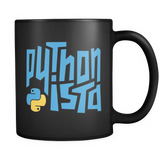 "Pythonista" Python Mug (Black)