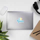 "I Love Python" Sticker