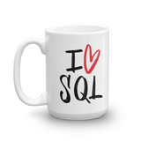 "I love SQL" Mug