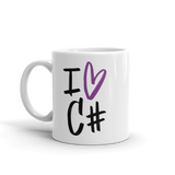 "I love C#" Mug