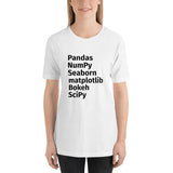 Python Data Science Unisex T-Shirt Black