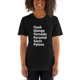 Python Web Framework Unisex T-Shirt White