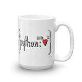 "Python Heart Dictionary" Mug (11oz/15oz)
