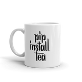 "pip install tea" Python Mug
