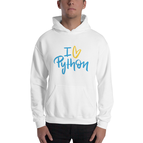 "I Love Python" Hoodie (Multiple Colors)