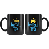 "pip install tea" Python Mug (Black)