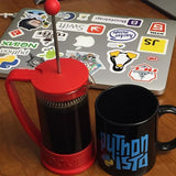 "Pythonista" Python Mug (Black)