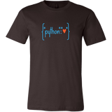 "Python Heart Dictionary (Red)" T-Shirt (Multiple Colors)