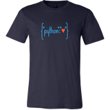 "Python Heart Dictionary (Red)" T-Shirt (Multiple Colors)
