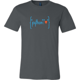 "Python Heart Dictionary (Red)" T-Shirt (Multiple Colors)