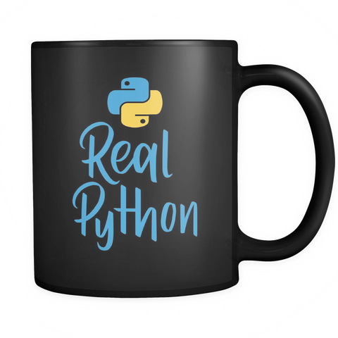 "Real Python" Mug (Black)