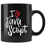 "I Love JavaScript" Mug (Black)