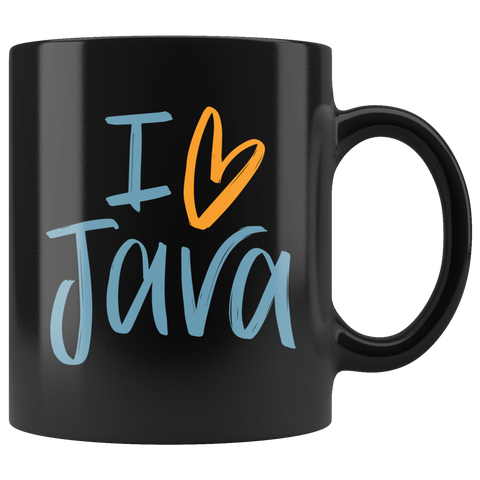 "I Love Java" Mug (Black)