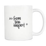 "from tea import *" Python Mug