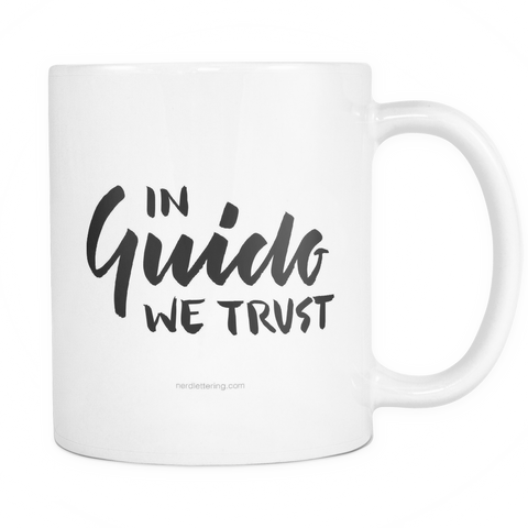 "In Guido We Trust" Python Mug