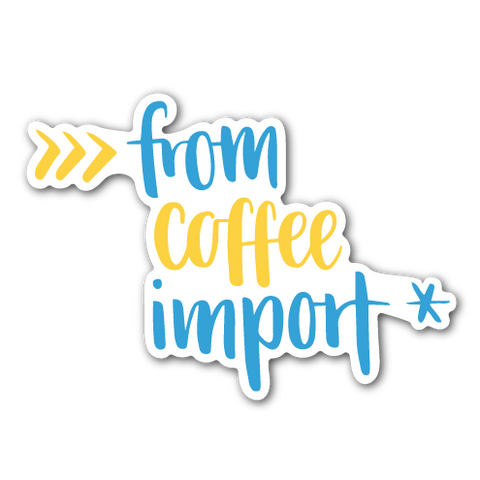 "from coffee import *" Python Sticker