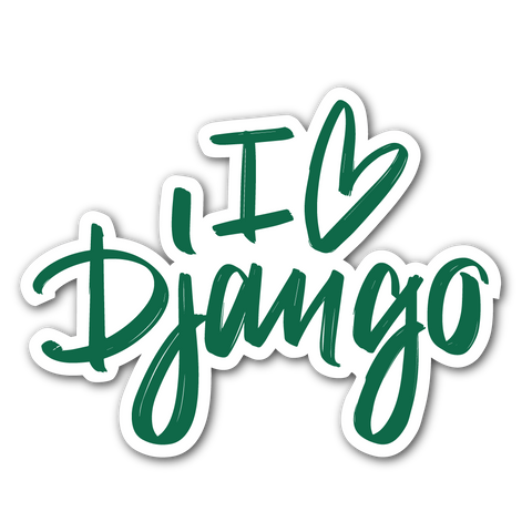 "I love Django" Sticker