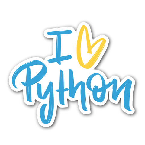 Python Stickers Nerdlettering