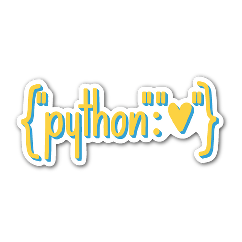 Python Stickers Nerdlettering
