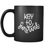 "Key To Survival" Mug (Black)