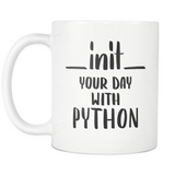 "__init__ Your Day With Python" Mug