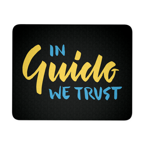 "In Guido We Trust" Mouse Pad (Black)