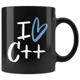 "I Love C++" Mug (Black)