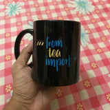 "from tea import *" Python Mug (Black)