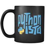 "Pythonista" Python Mug (Black)