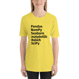Python Data Science Unisex T-Shirt Black