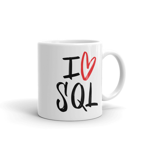 "I love SQL" Mug
