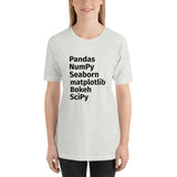 Python Data Science Unisex T-Shirt Black