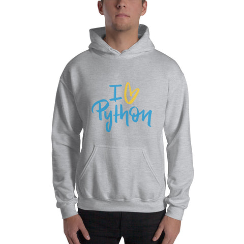 "I Love Python" Hoodie (Multiple Colors)