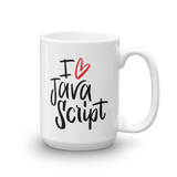 "I love JavaScript" Mug
