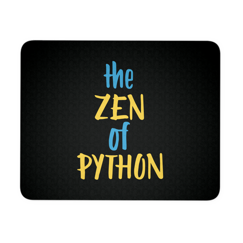 "The Zen of Python" Mouse Pad (Black/White)