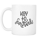 "Key To Survival" Mug