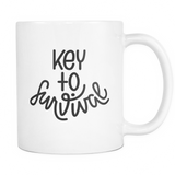 "Key To Survival" Mug