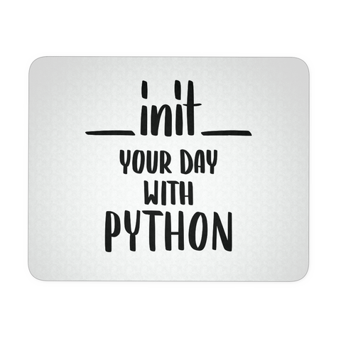 "__init__ Your Day With Python" Mouse Pad